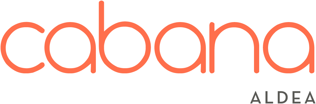 The image features the word "cabana" in orange letters.
